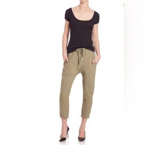 Frame Denim Olive Cropped Pants